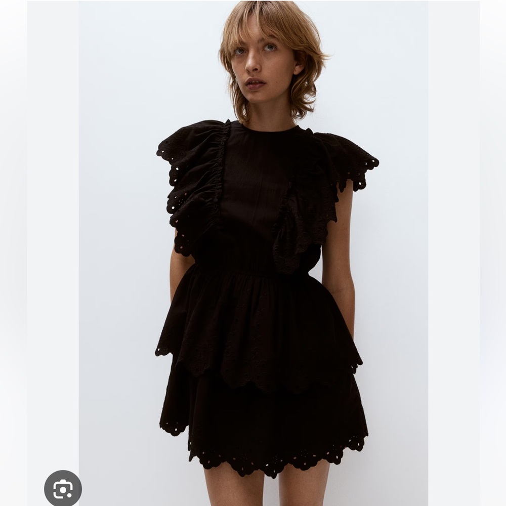 HM Flounced Cotton Dress 1
